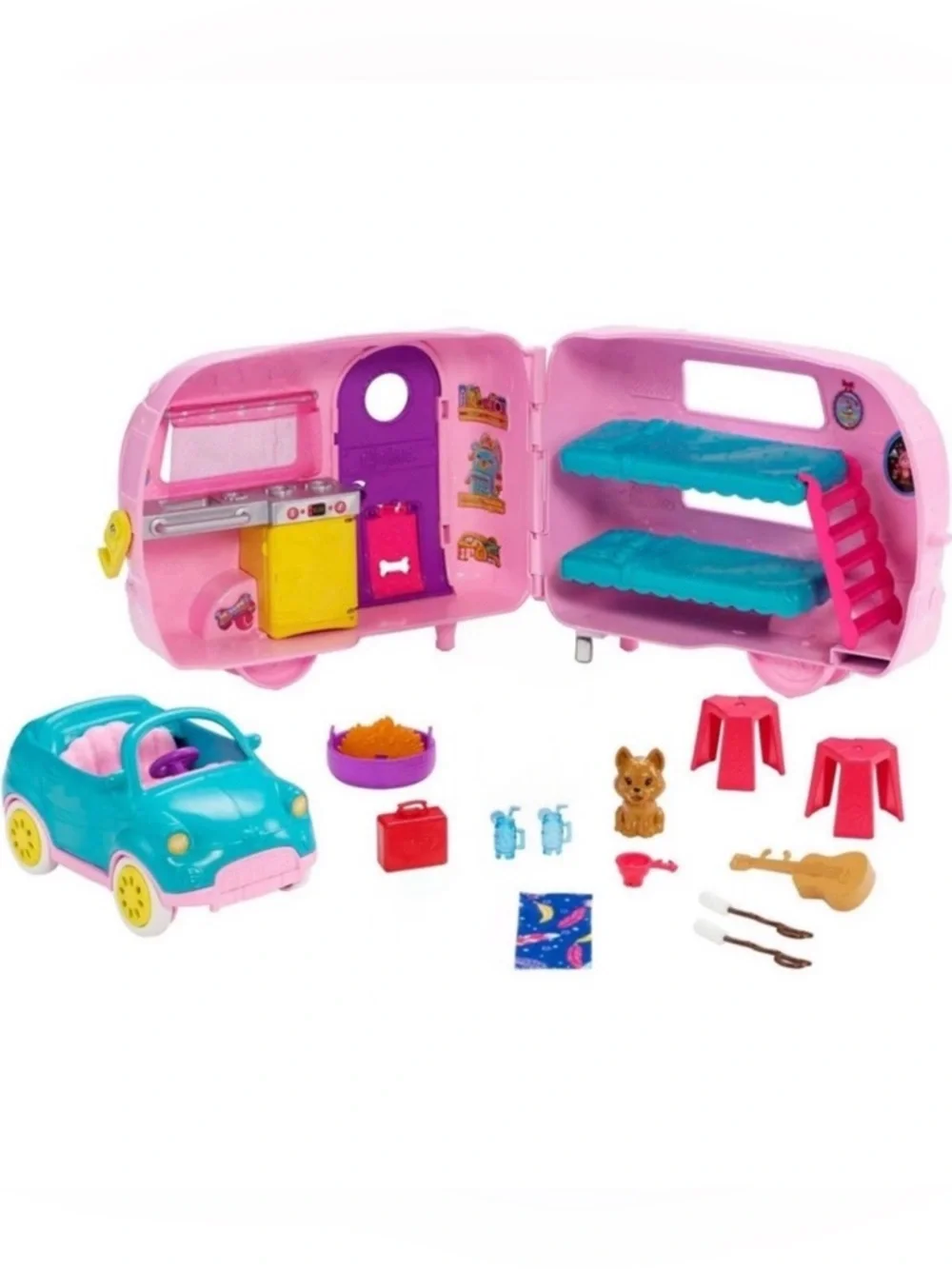 Barbie Camper and Car Set with Accessories